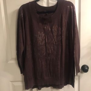Lane Bryant Maroon lightweight sweater size 22/24